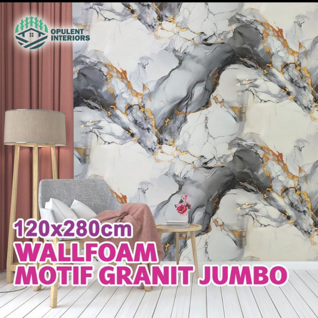 Wallfoam Motif Granite (lem) 120 x 280cm