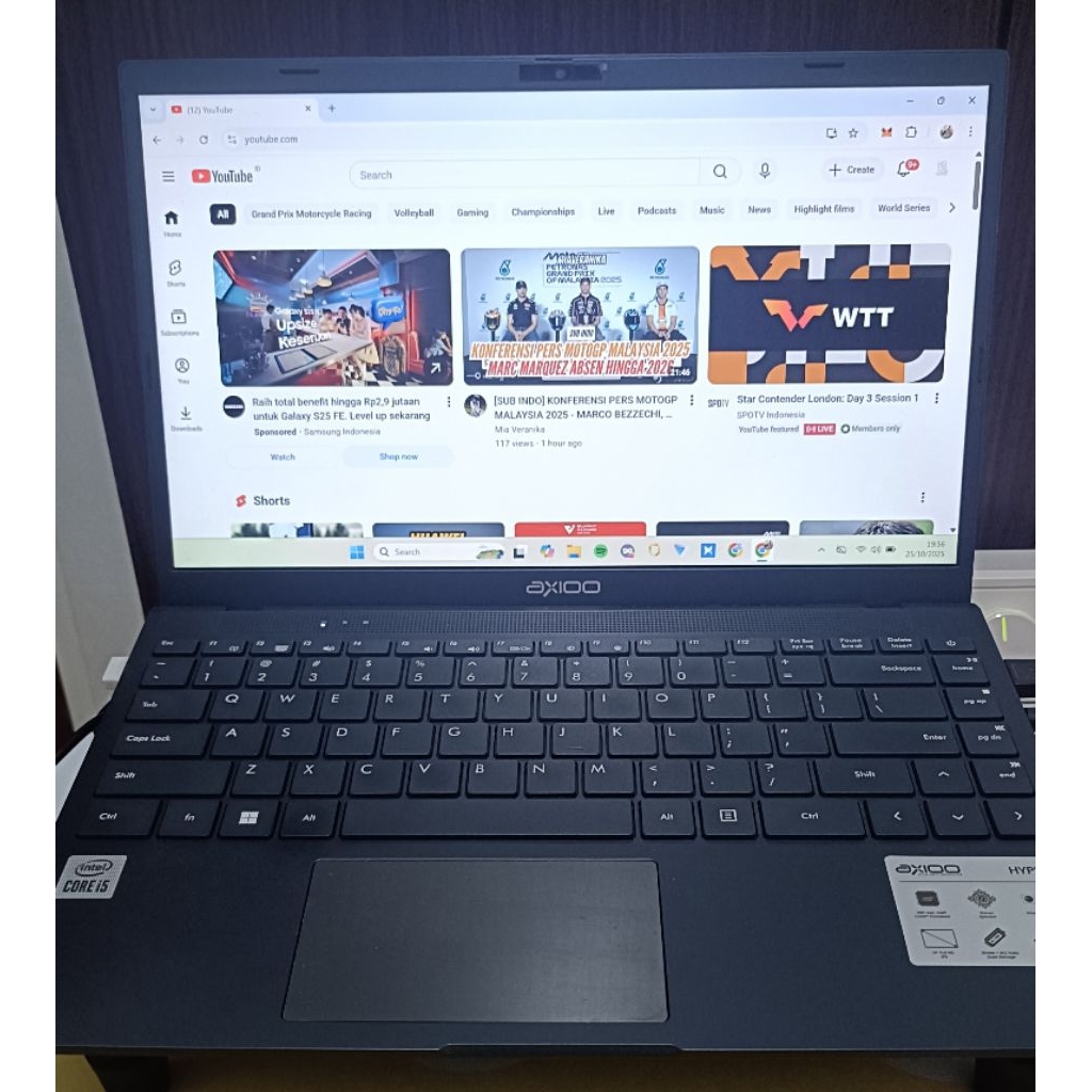 Laptop Axioo Hype 5 intel core i5