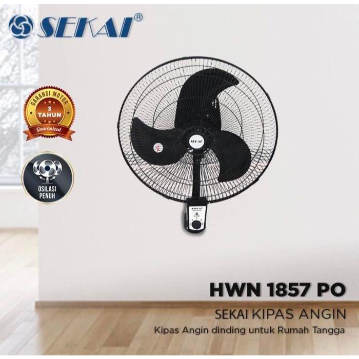 Kipas Angin Dinding Sekai Besi 18 inch HWN-1857