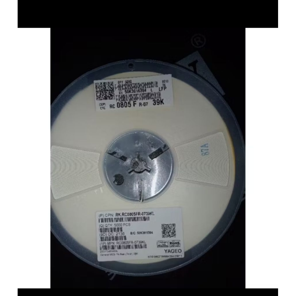 resistor 39k smd 0805 yageo