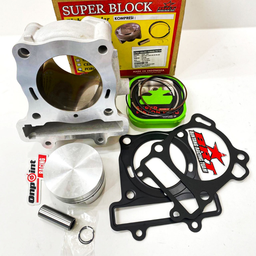 BLOK CERAMIC BRT PISTON FORGED SATRIA FU FI GSX 150 68 MM KERAMIK 100% ORIGINAL BRT