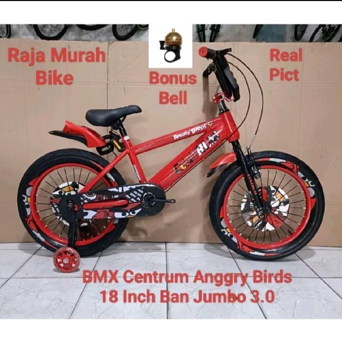 Sepeda Anak BMX 18 Inch Centrum Ban Besar Musik Lampu Sepeda Anak Laki Laki BMX Centrum
