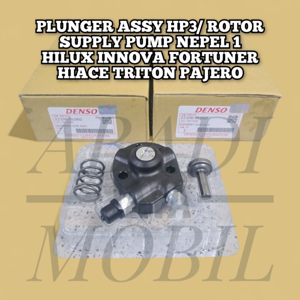 PLUNGER PLUNYER SUPPLY PUMP HILUX INNOVA TRITON HIACE PAJERO HEAD ROTOR SUPPLY PUMP HP3 INNOVA HILUX