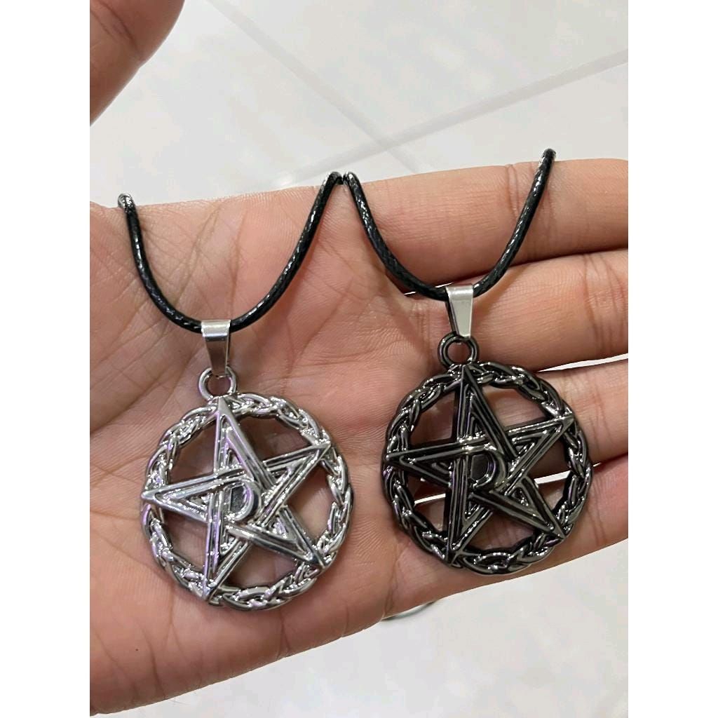 Kalung bintang bulat//kalung bintang y2k//kalung bintang termurah