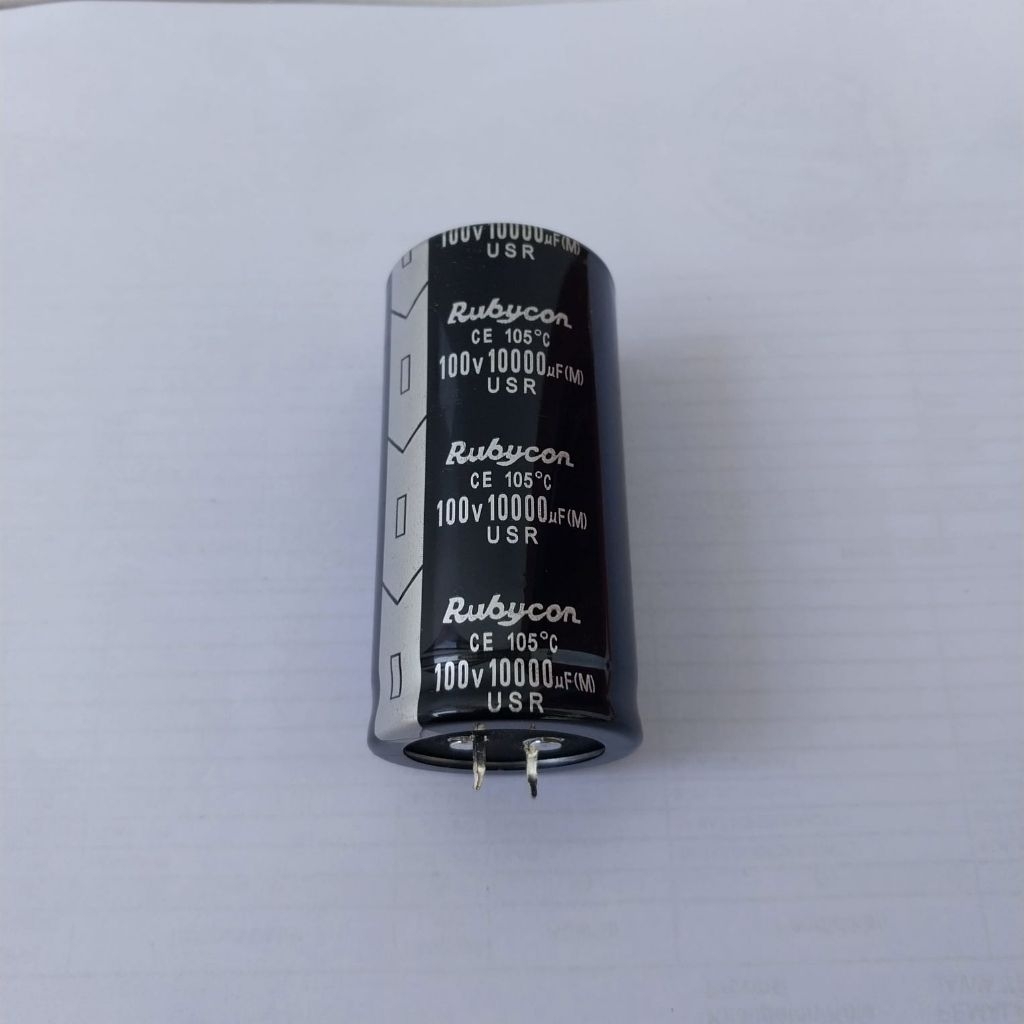 elco rubycon 100v 10000uf usr hitam silver , elco rubycon black silver 100v 10000uf usr