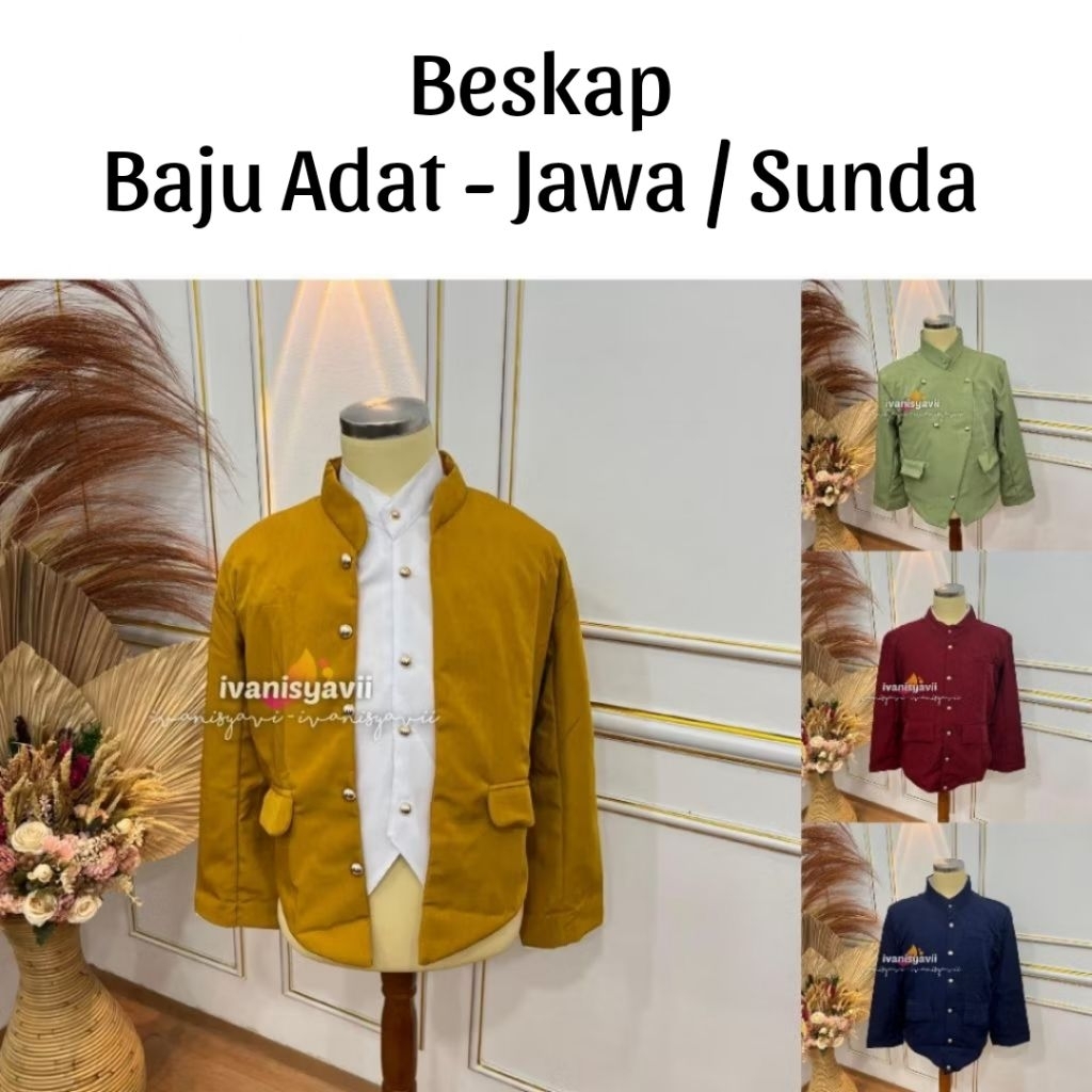 Beskap - Warna Lengkap | Beskap Jogja / Solo / Sunda / Hewes - Atasan Pria Tradisional