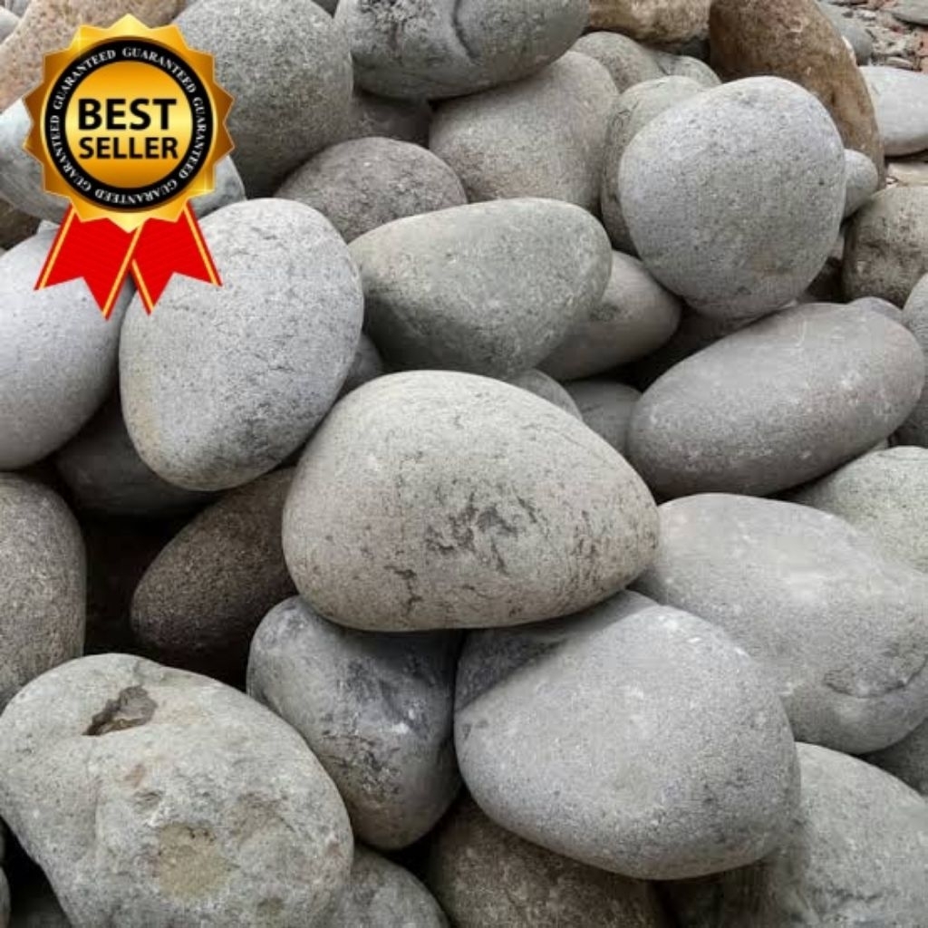 Batu bulat / batu kali / batu sungai / batu besar / batu alam