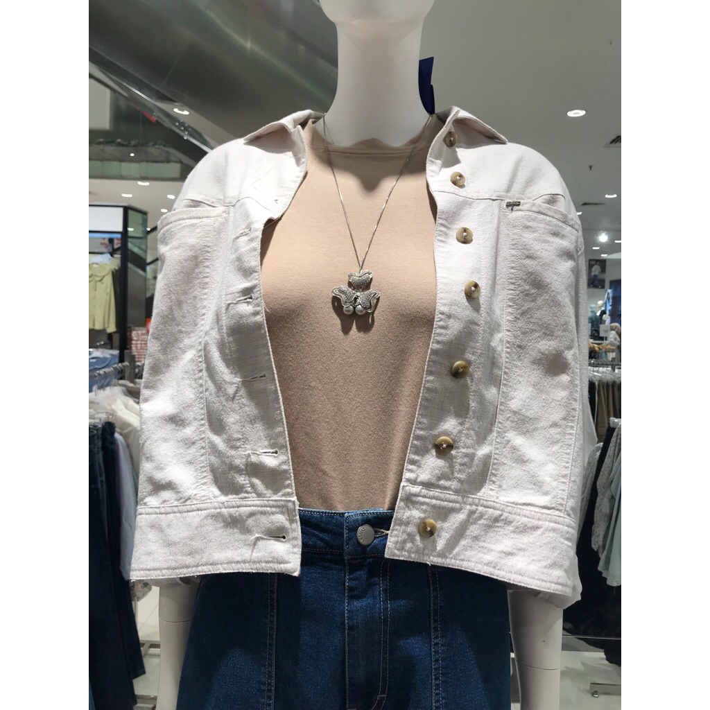 Tr1s3t Casual jaket wanita khaki S-XL