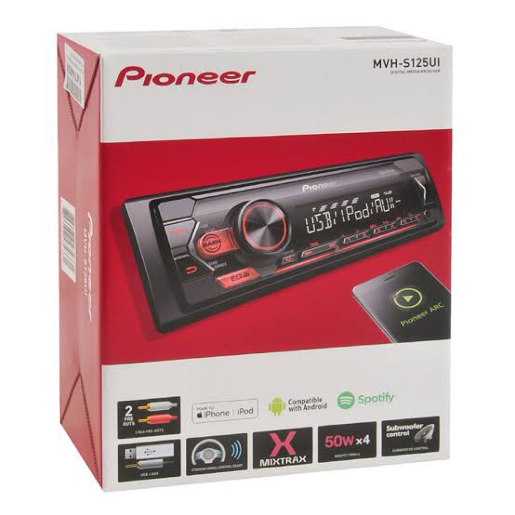 Head Unit Single din Pioneer MVH235BT Baru
