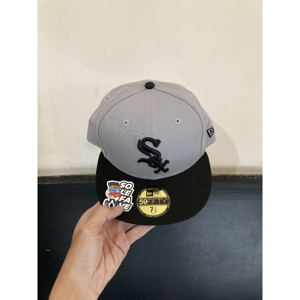 TOPI NE 5950 x MLB CHICAGO WHITE SOX TWO TONE GRAVEL GREY ORIGINAL NO BOX
