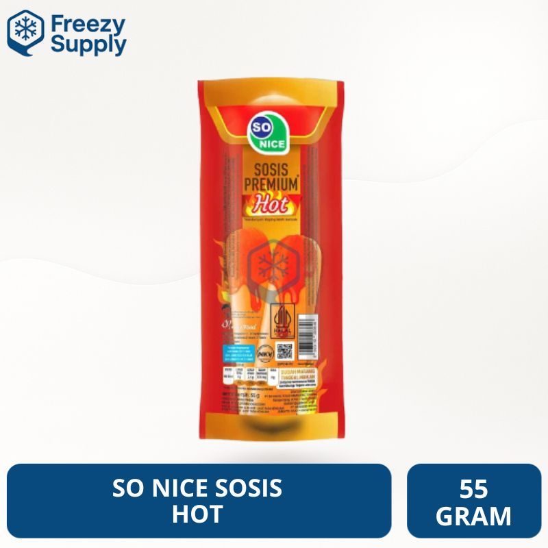 So Nice Sosis Hot 55 Gram Sosis Premium Freezy