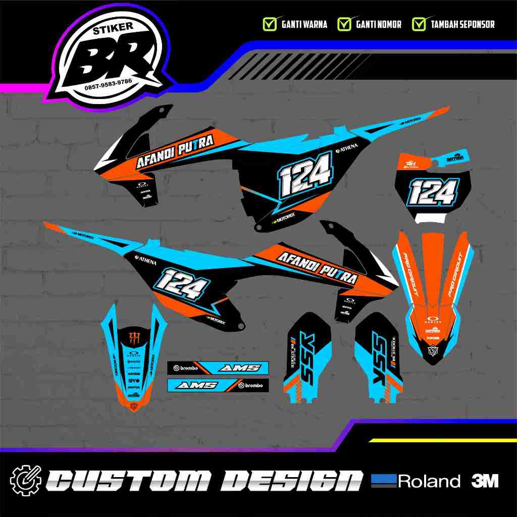 DECAL STIKER KTM 85 2020 - KTM 250 2017 - KTM 250 2020-2022 - KTM 85 2014-2016 - PREMIUM FULLBODY CU