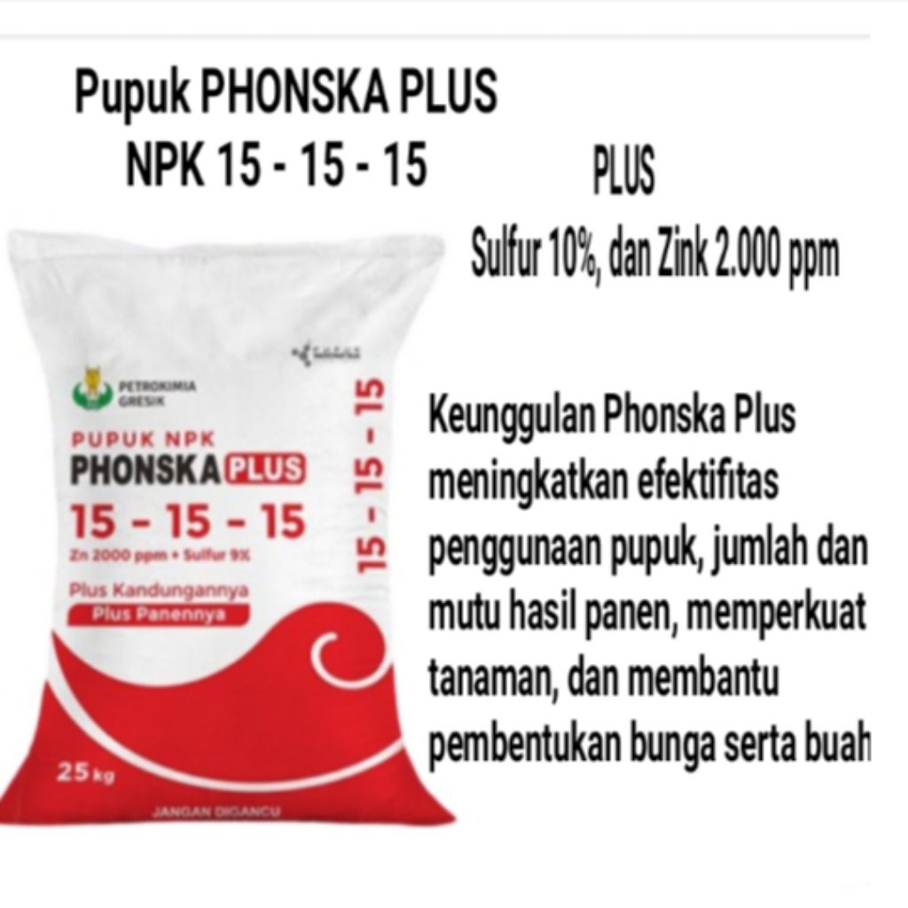 PONSKA PLUS NPK 15 15 15 pupuk untuk meningkat hasil panen, mengoptimalkan bunga dan buah