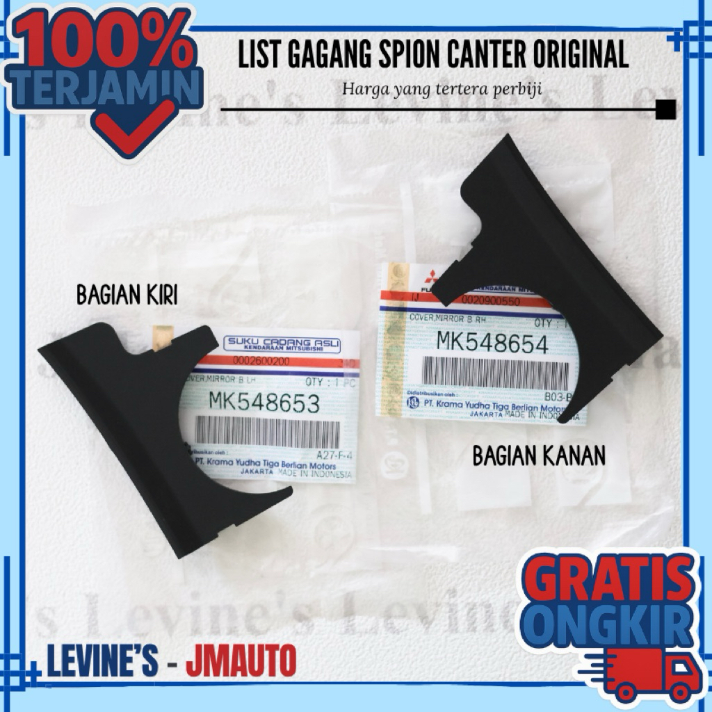list gagang spion canter original / list stang spion canter asli / list tutup gagang spion canter or