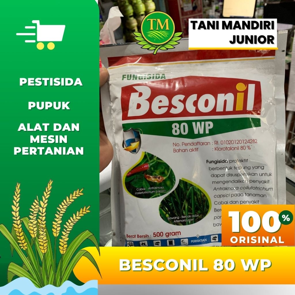 BESCONIL 80 WP (Fungisida Protektif, Bahan aktif: Klorotalonil)
