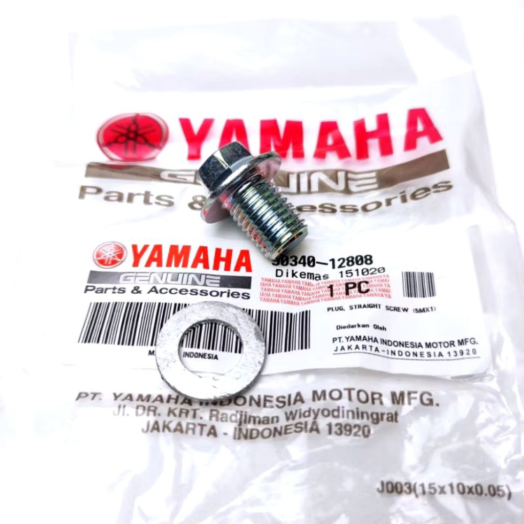 BAUT TAP TUTUP OLI MESIN BAWAH MIO BEAT VARIO SCOOPY SPACY GENIO JUPITER VEGA NMAX F1ZR FIZR ORIGINA
