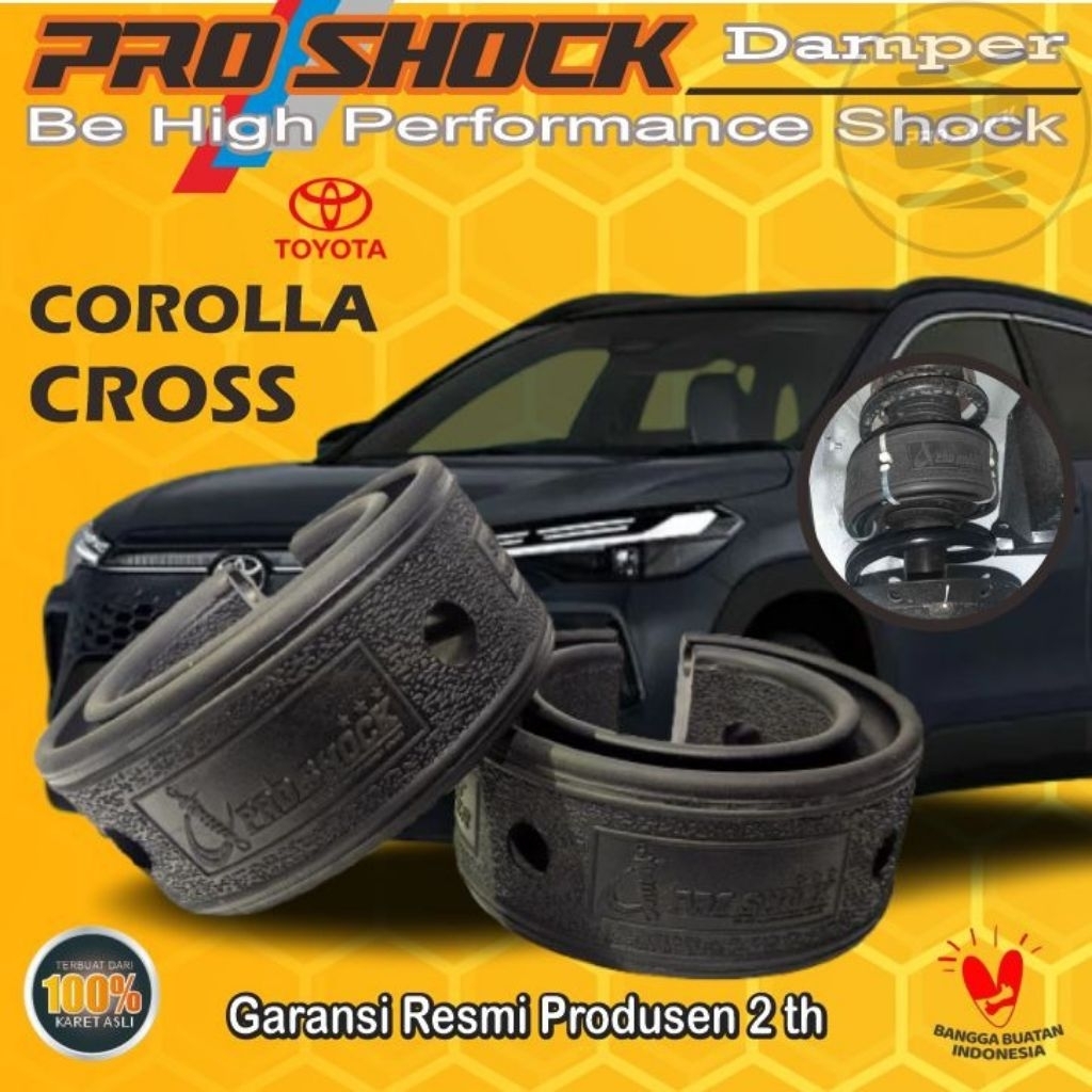 Pro Shock Karet Damper Mobil Peredam Guncangan Shockbreaker Mobil COROLLA CROSS Karet Damper Dumper 