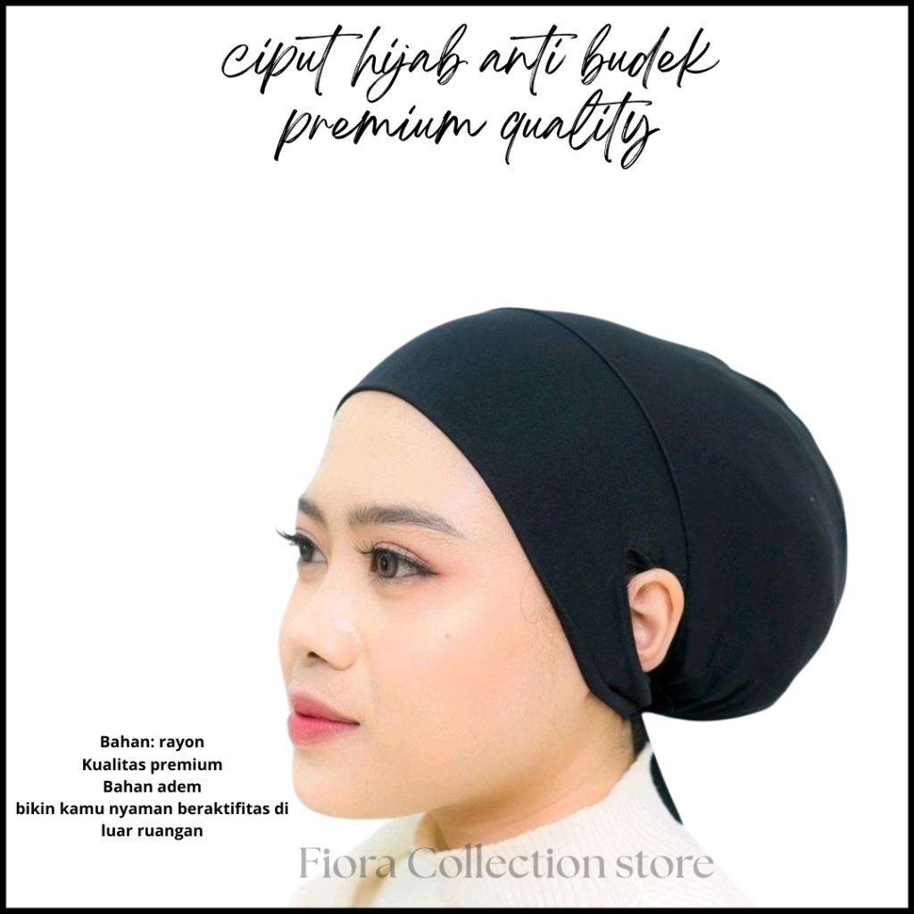 Ciput Hijab Lubang Telinga / Dalaman Hijab / Ciput Hijab Wanita / Inner Ciput Dalaman Muslim / Ciput