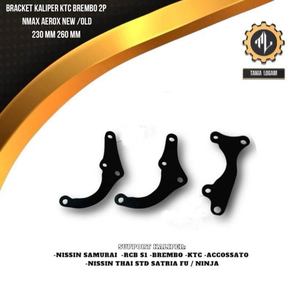 Braket Kaliper Nmax Aerox 2P Brembo KTC CNC