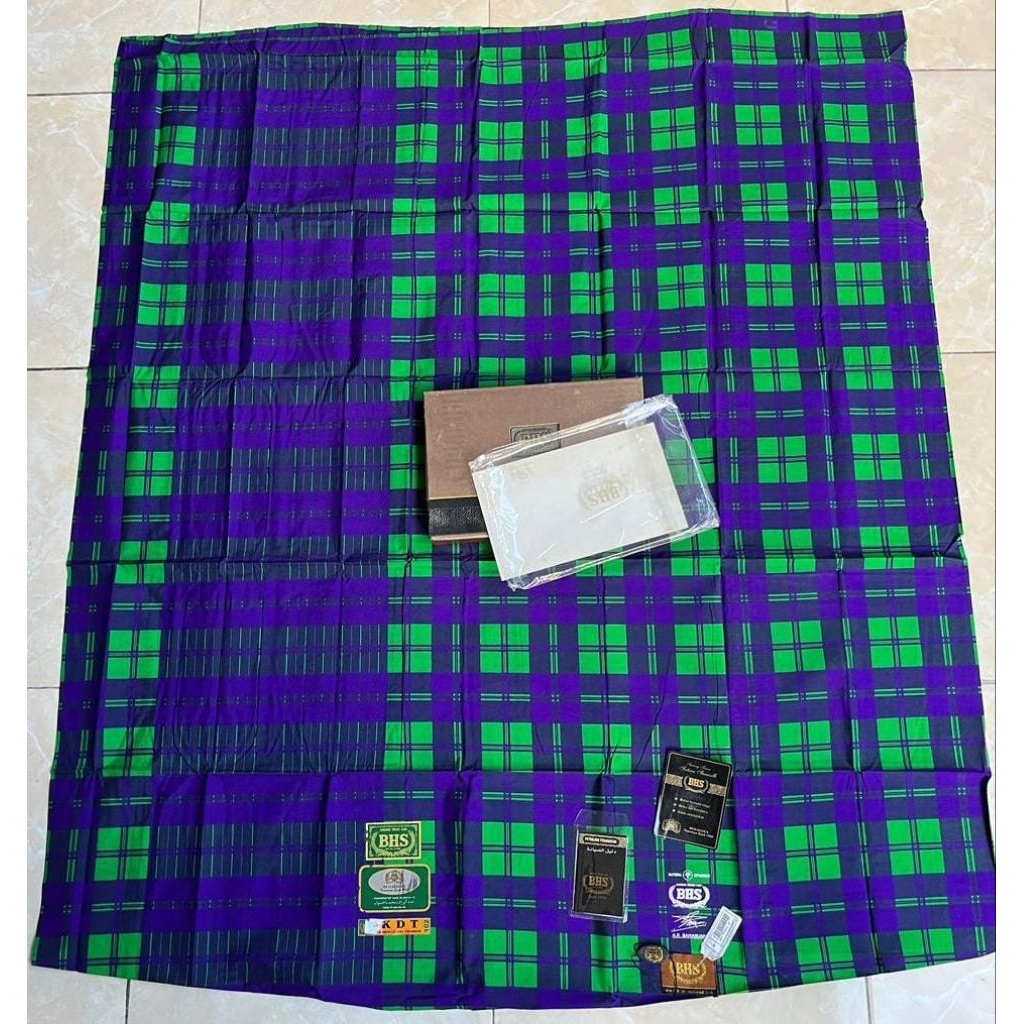 Sarung BHS Spunsilk KDT Silver Full Sutra Spunsilk 210 Motif Sandur Lawas Limited (Bisa COD)