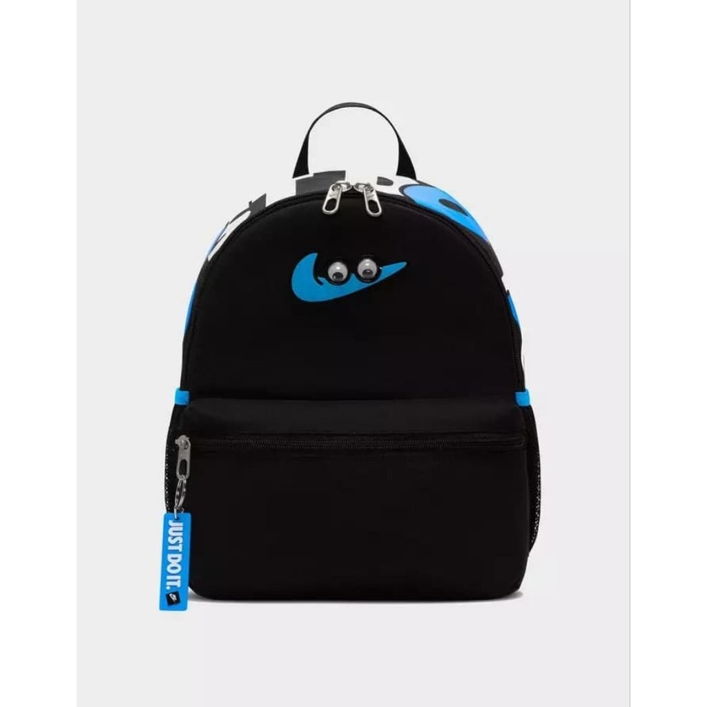 Nike Brasilia JDI Mini Backpack Bag 11L Black Blue Eye FZ7259-010 Tas Original FZ7259010