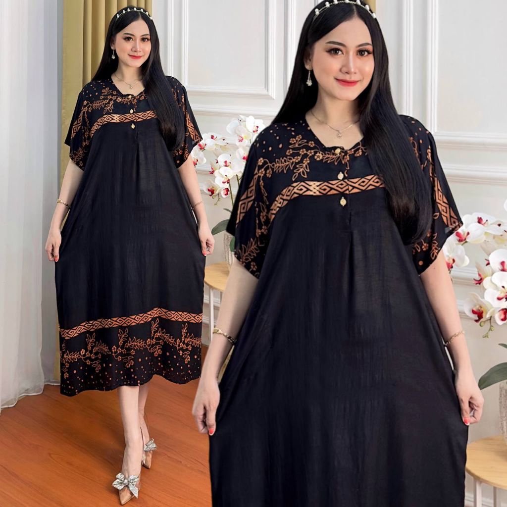 Daster Jumbo LD 125 PB 115 Bahan Rayon Daster Busui Dan Bumil kekinian