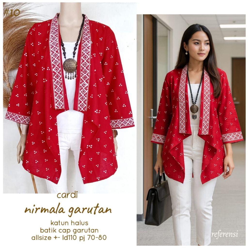 CARDIGAN BATIK TUNIK BAHAN KATUN