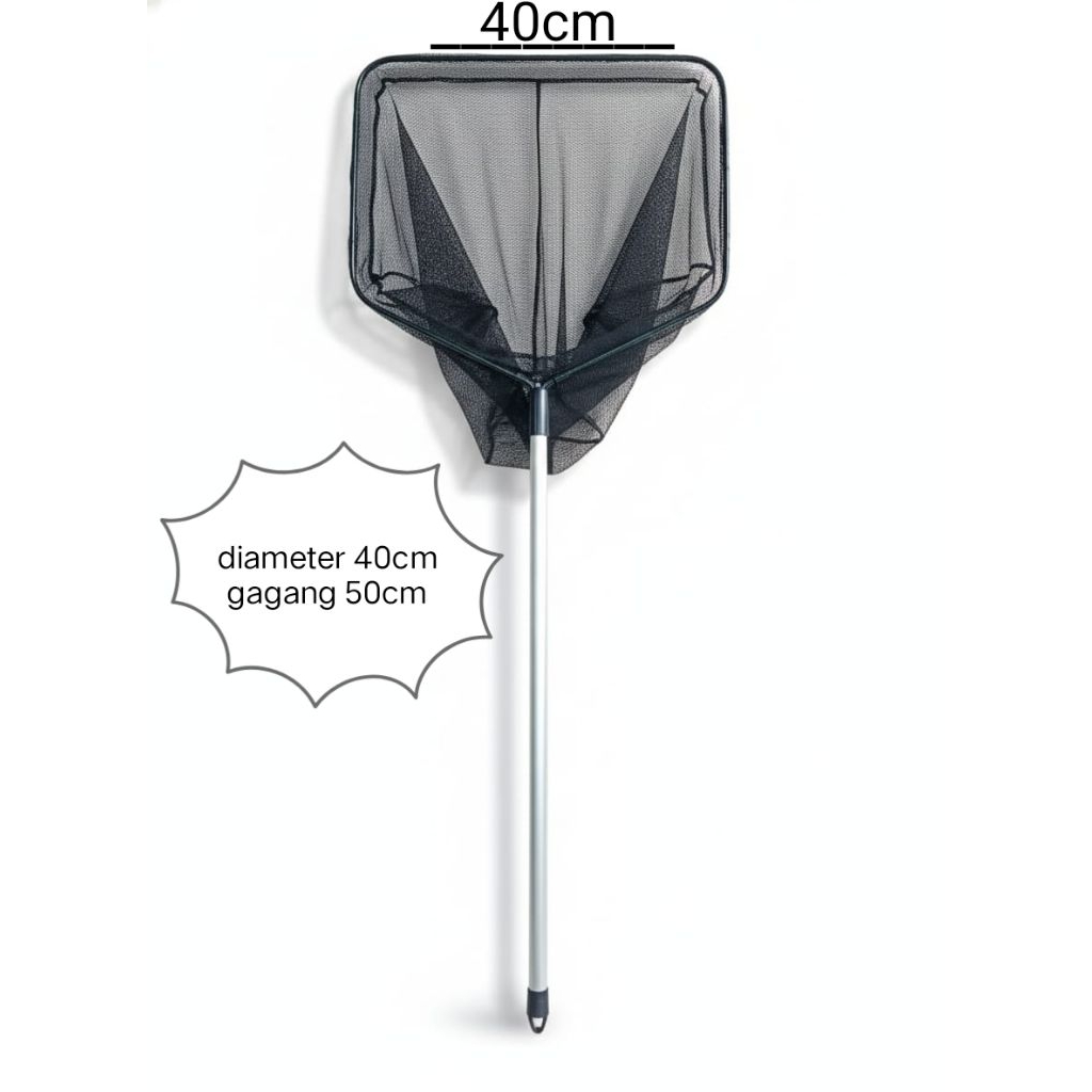 SEROKAN IKAN BESAR 40cm gagang alumunium 50cm cocok untuk menangkap ikan besar ikan mas nila lele ko