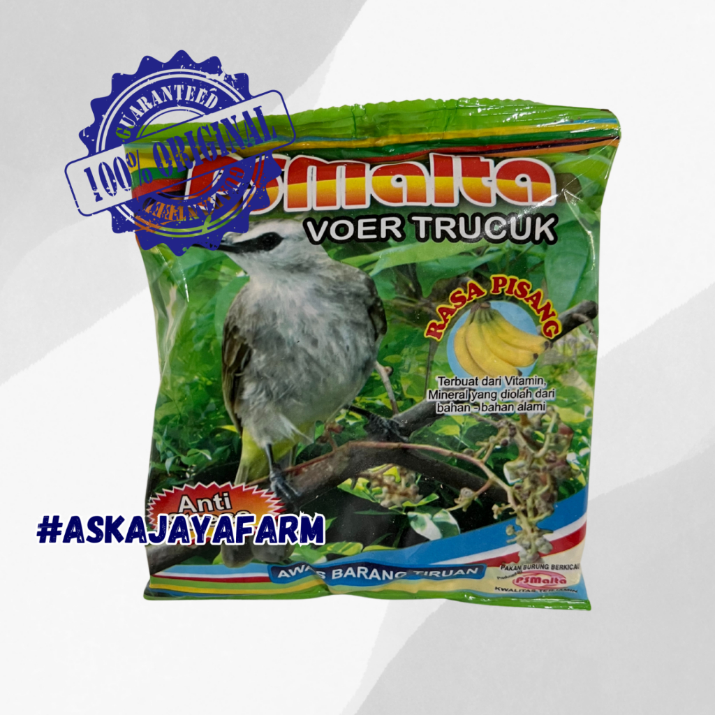 PAKAN BURUNG PSMALTA VOER TRUCUK RASA PISANG | Pakan Trucukan Anti Stres