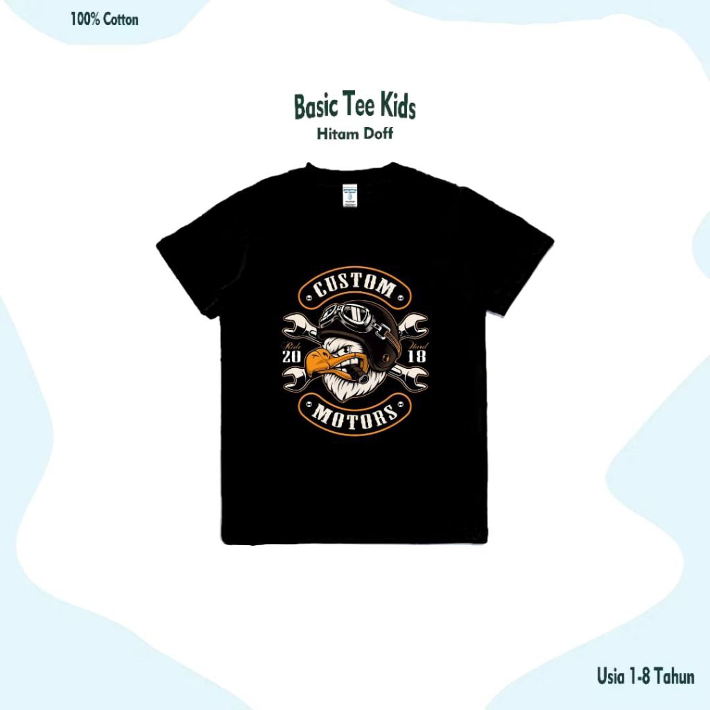 SLWAKIDS kaos custom bikers fashion anak unisex