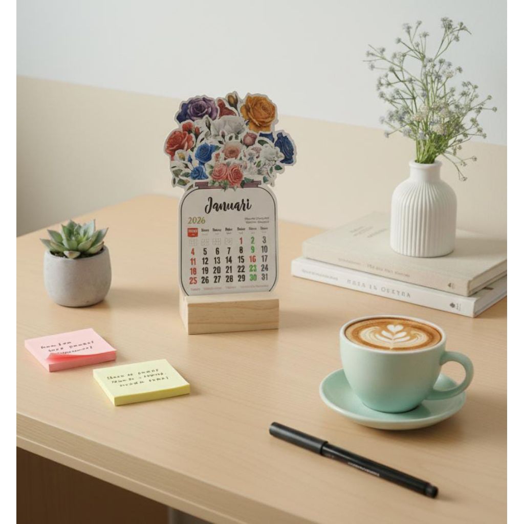 KALENDER MEJA CUSTOM, SOUVENIR KALENDER