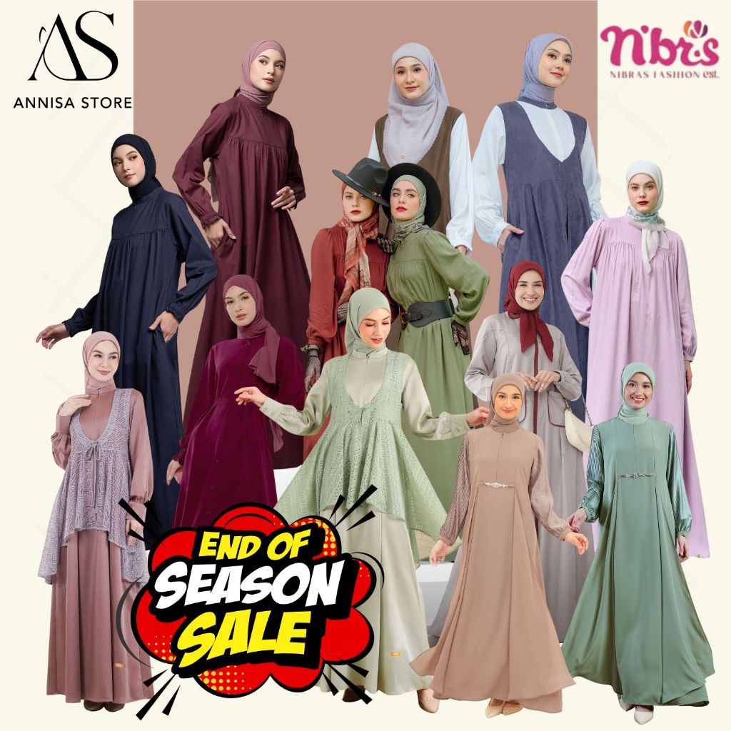 Gamis NIBRAS PROMO BIG SALE, NIBRAS SALE Dress Gamis Wanita MURCE