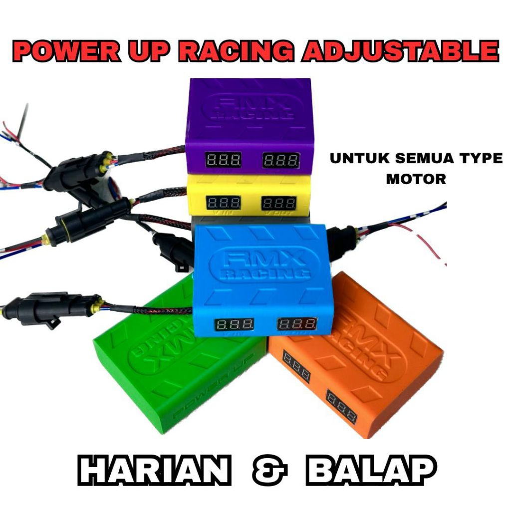 POWER UP RACING Udjustable Power Up Lampu biled POWER UP CDI ECU Powe Up motor Universal