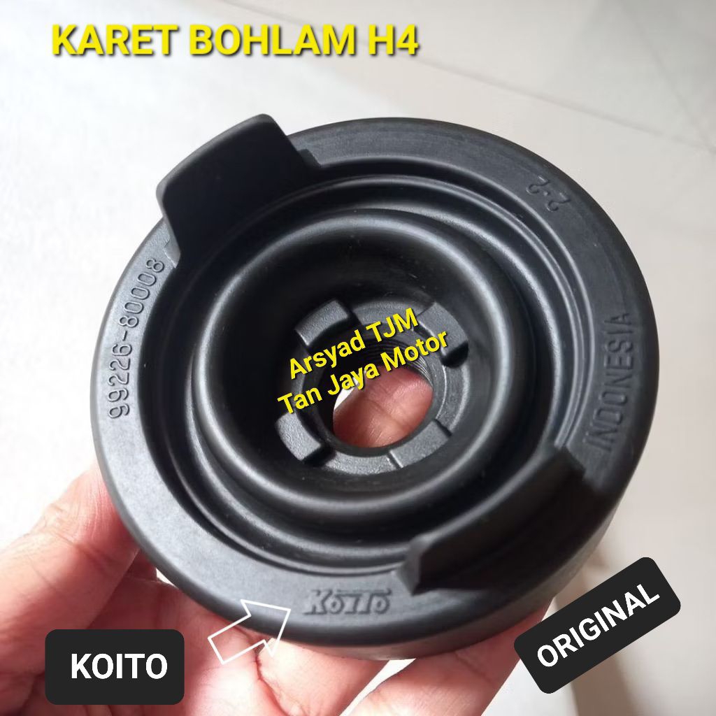 Karet Tutup Lampu HeadLamp H4 Kuping 2 Sigra Calya Avanza Xenia Innova Grand max Universal ORIGINAL
