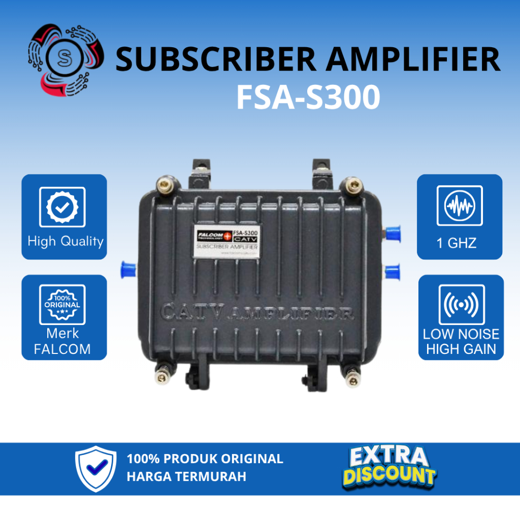 SUBSCRIBER AMPLIFIER OUTDOOR FSA - S300 CATV FALCOM TECHNOLOGY