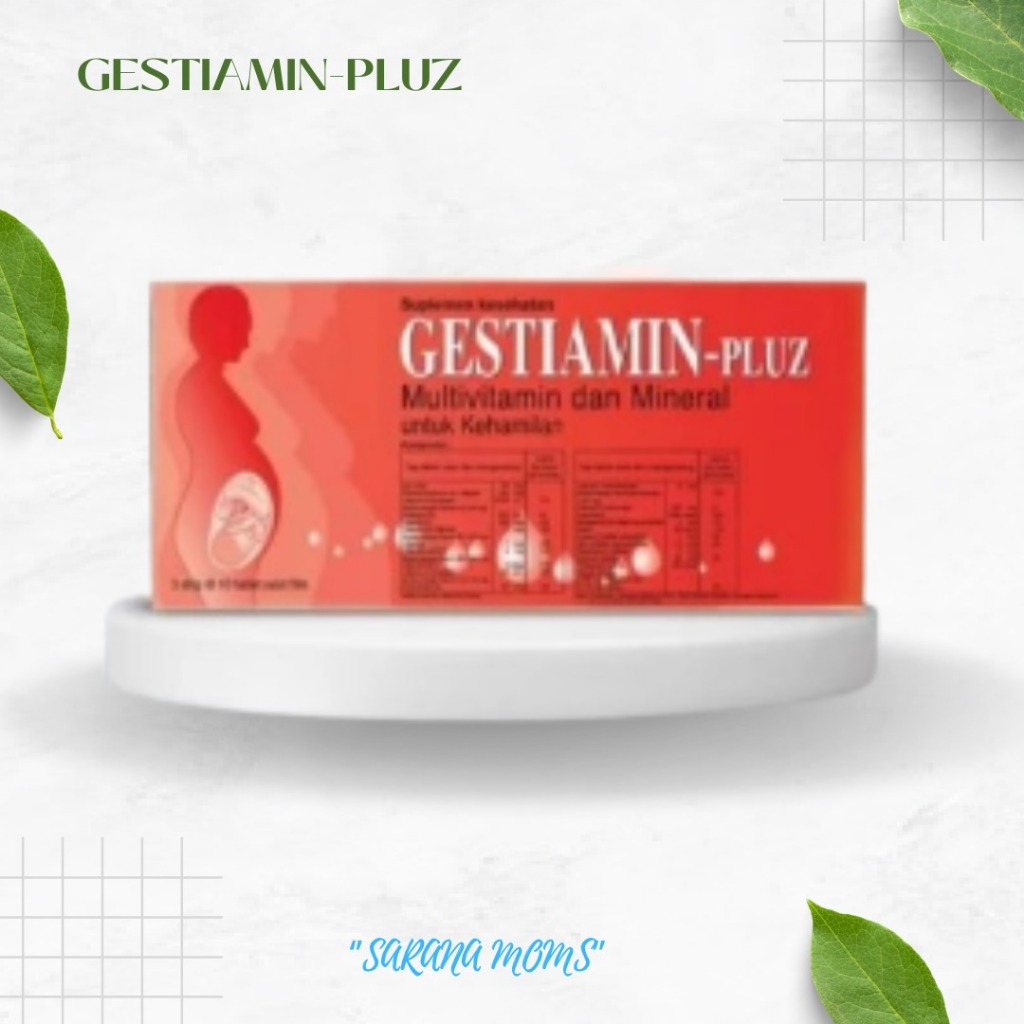 GESTIAMIN PLUZ multivitamin ibu hamil, Box (30 tablet).