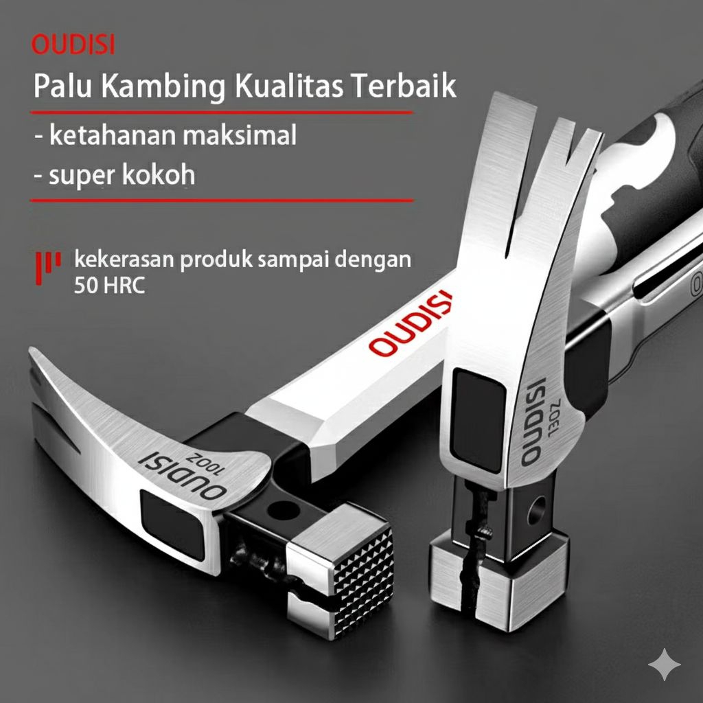 Palu Kambing Claw Hammer 10oz 13oz HIGH CARBON STEEL Super Kuat Martil Cungkil Paku Terbaik