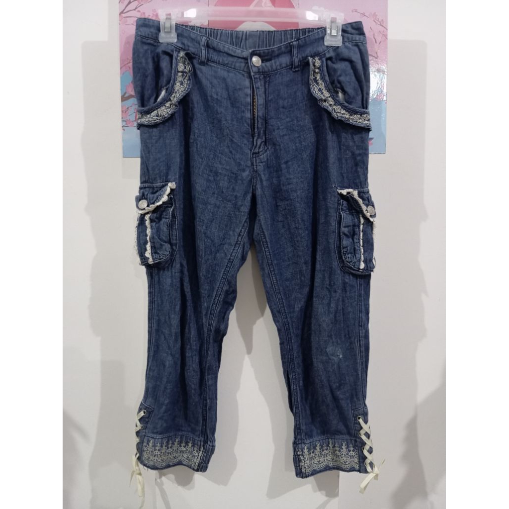 axes femme midi jeans pants