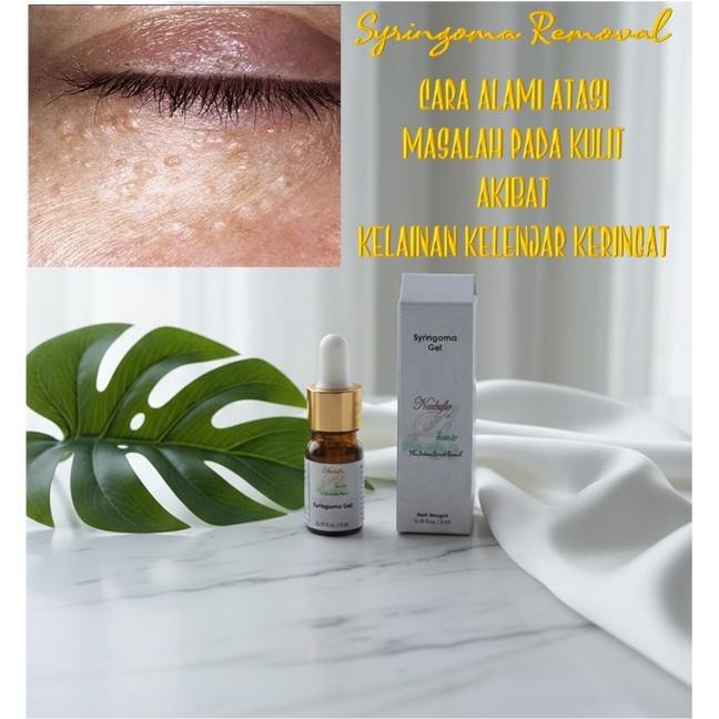 Syringoma Gel 5ml - Bantu kurangi hingga atasi kelainan kelenjar keringat pada kulit secara bertahap