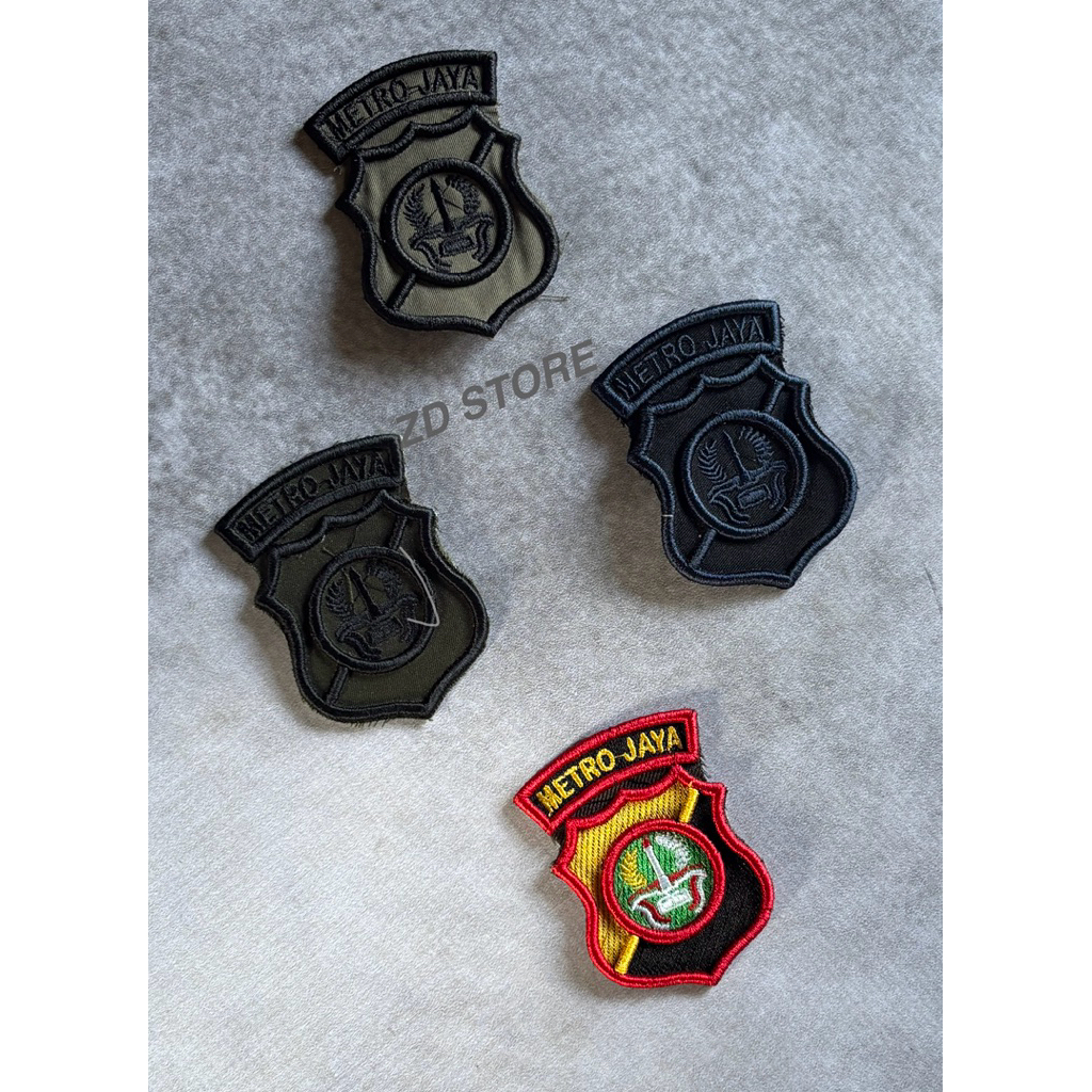 Bet POLDA METRO JAYA PDL Timbul/Bet POLDA METRO JAYA Bordir Timbul