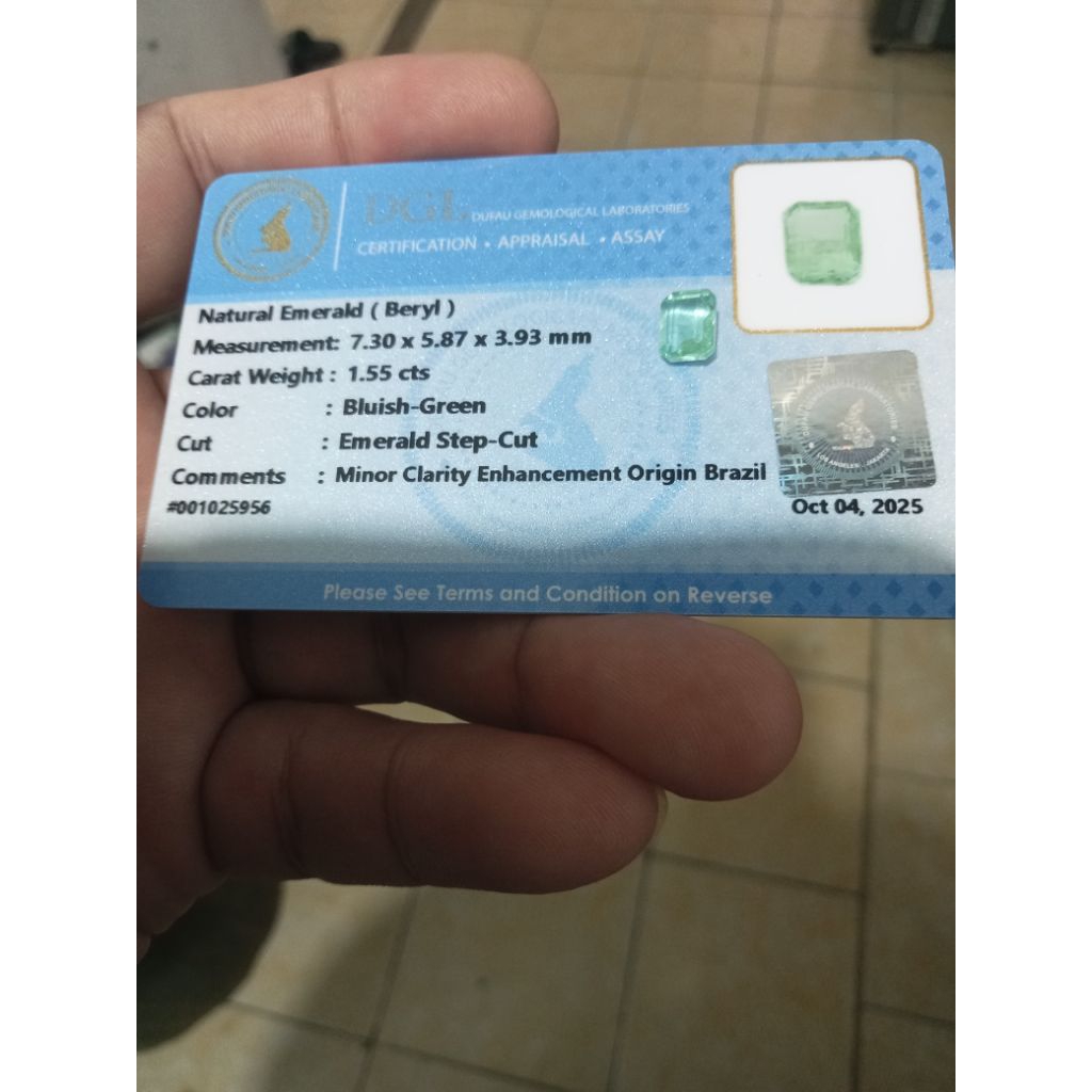 natural emerald beryl (zambrud)sudah dimemo