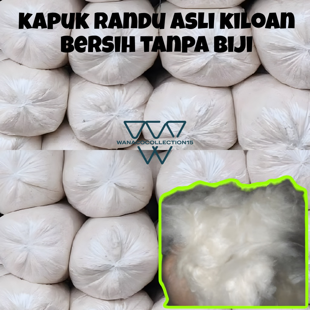 Kapuk Randu Asli Kiloan Bersih Tanpa Biji/Kapuk Randu Kiloan Murah