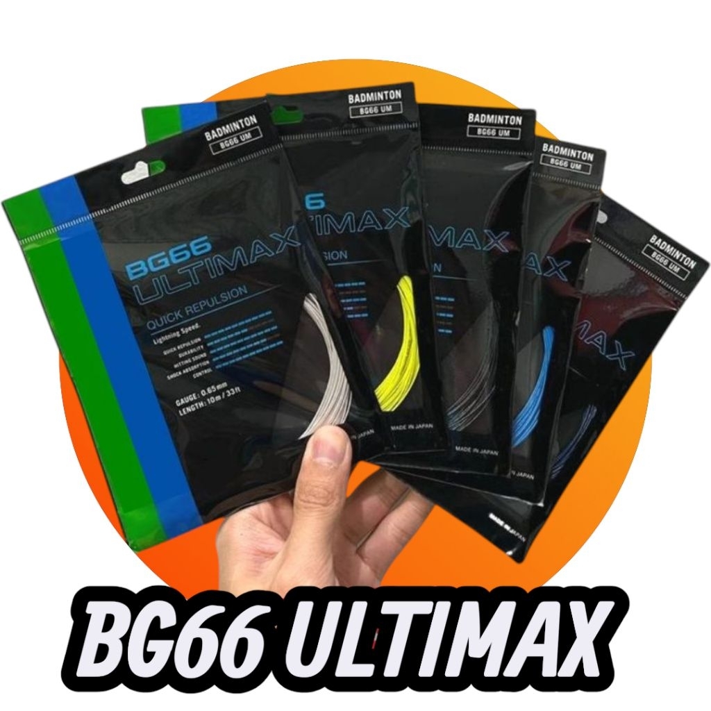 SENAR BG66 ULTIMAX ORIGINAL KUALITAS TERBAIK, SENAR RAKET BADMINTON BG66 ULTIMAX