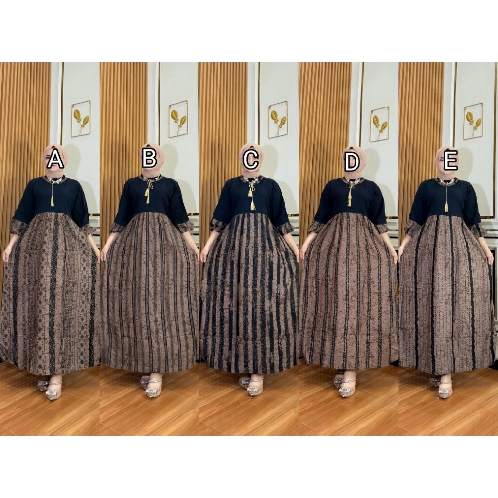 gamis katun rayon tebal jumbo