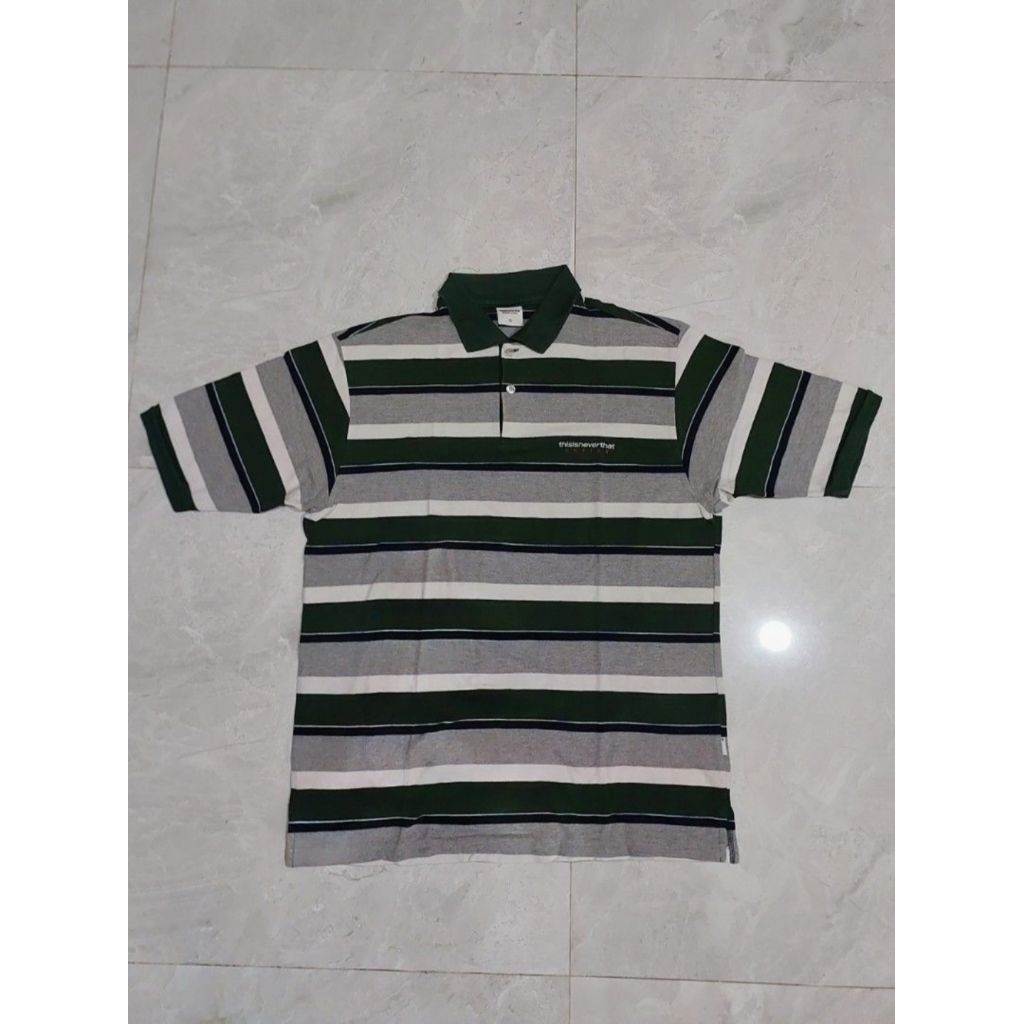 Thisisneverthat Polo Stripe