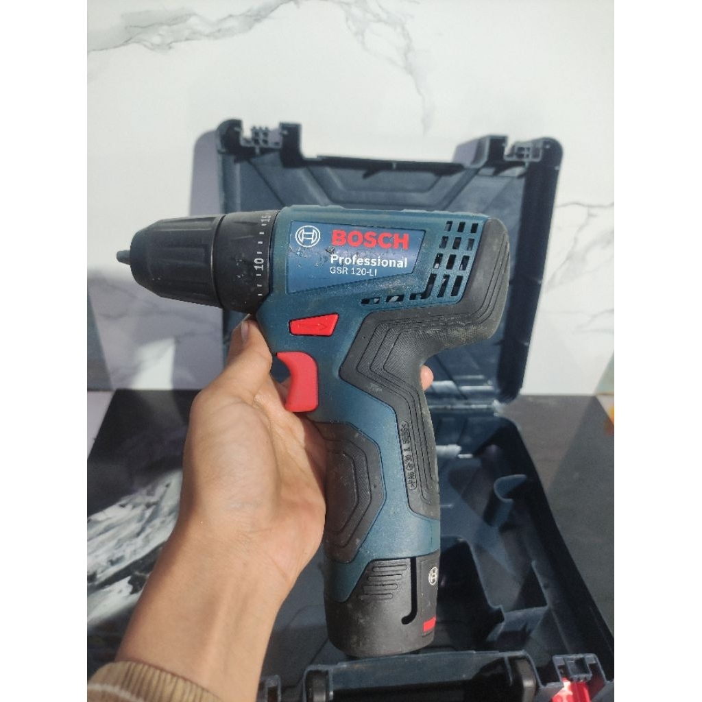 Bosch GSR 120-Li Bor Cordless Drill Unit+Baterai satu