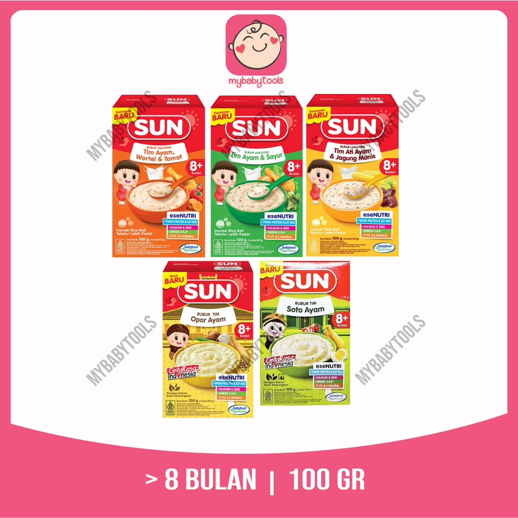 SUN BUBUR TIM INSTAN 8+ 100GR