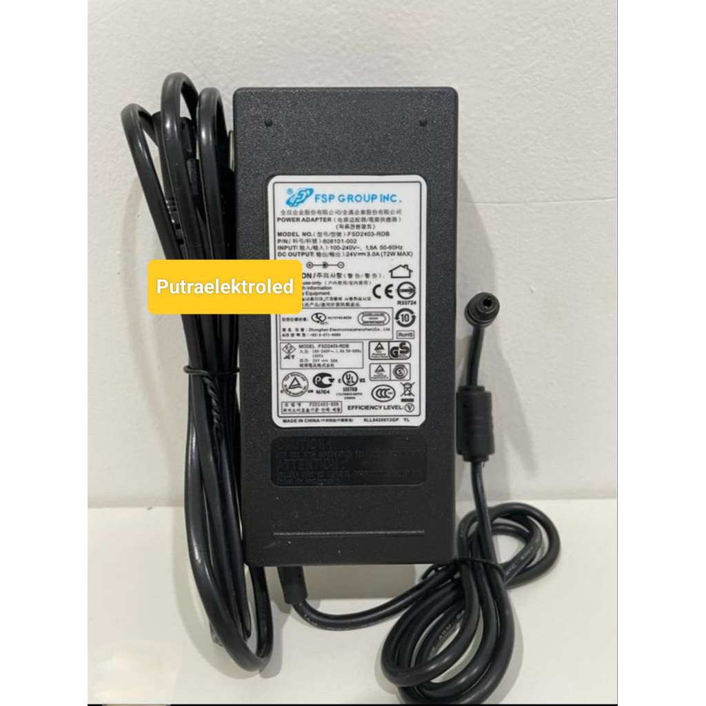 Power Supply 24 Volt 3 Amper / AC - DC Power Supply 24V 3A