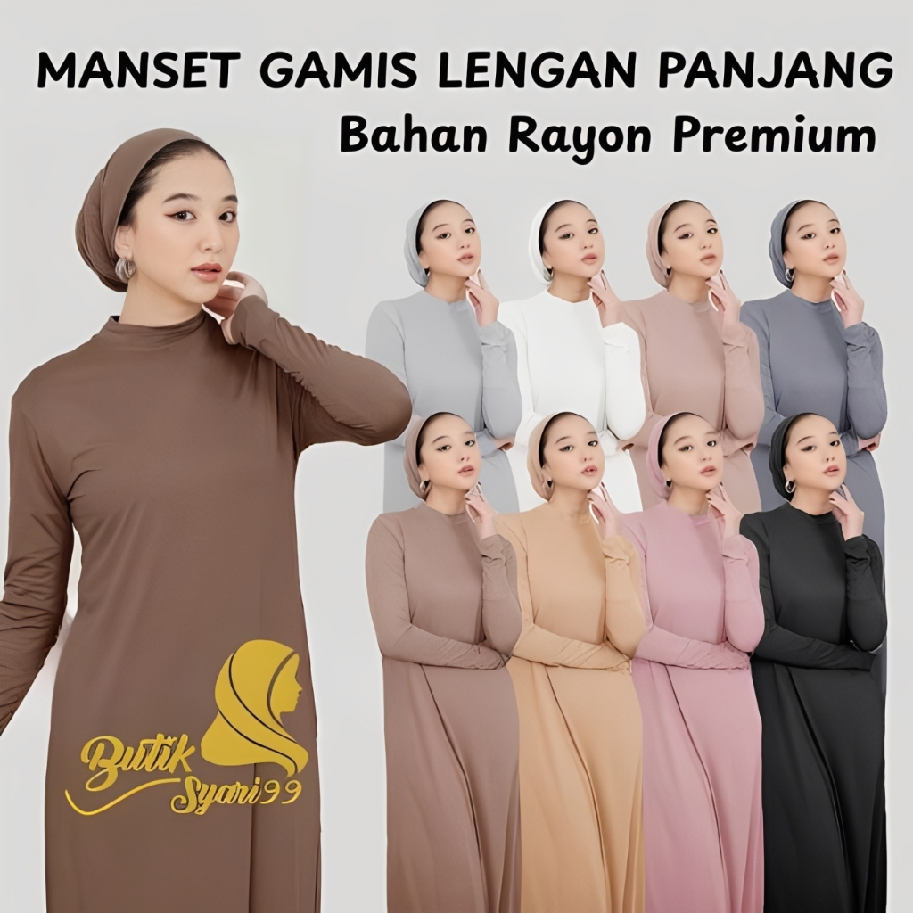 Inner Gamis manset gamis rayon premium