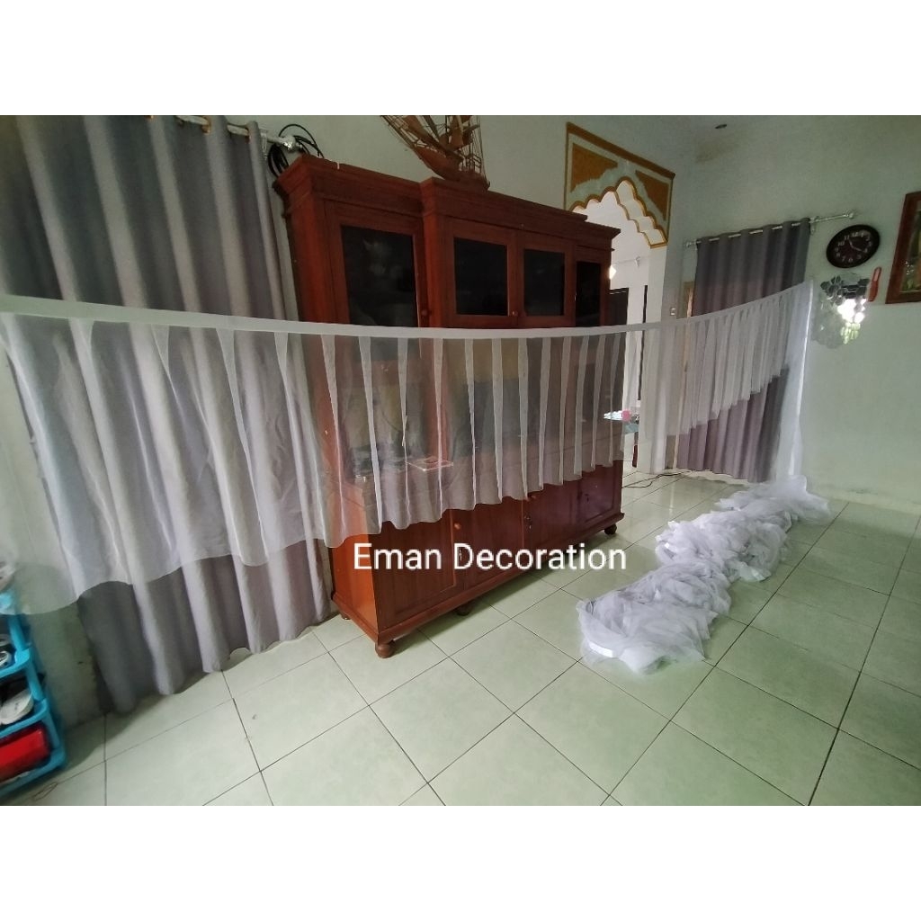 skriting/tirai dekorasi kain tile lebar -+ 55cm